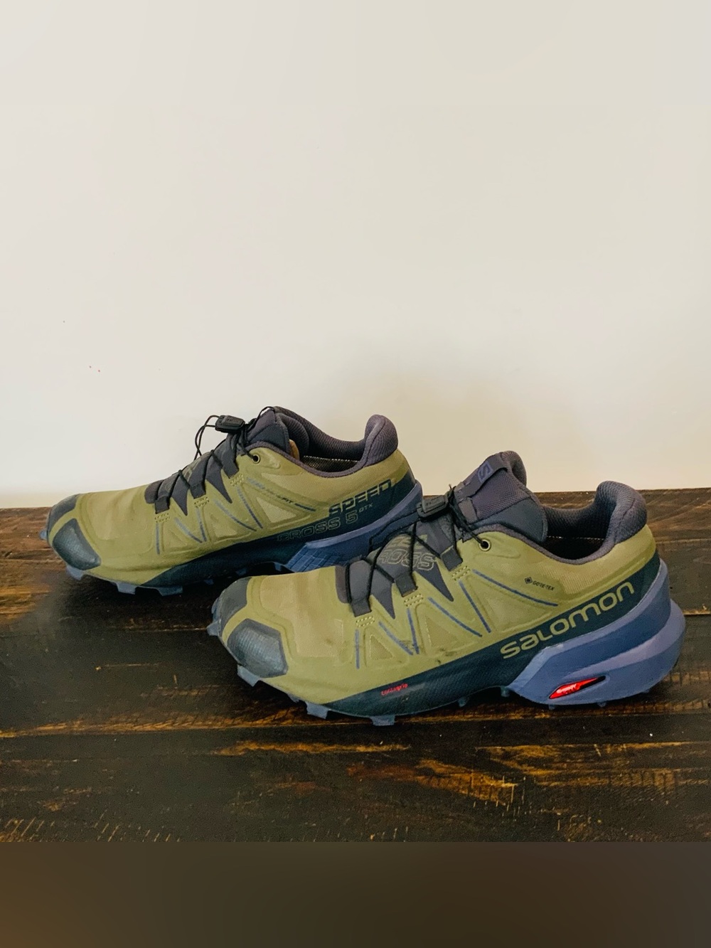 Salomon Speedcross 5 Men's Trail Running Shoes Olive Green Sz 8